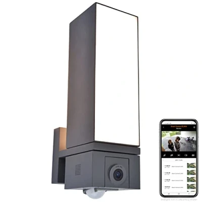 Imagen de LUTEC connect Aplique LED de exterior Cuba, cámara sensor