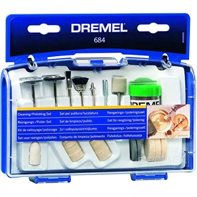 Imagen de Dremel 684 Kit de limpieza y pulido, juego accesorios con 20 para multiherramientas rotativas