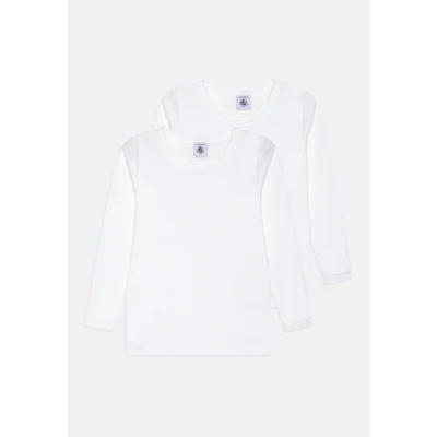 Imagen de Petit Bateau Junior TEE Unisex 2 PACK Camiseta interior para niños, Talla: 3a, White