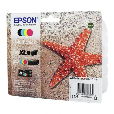 Imagen de Epson 603XL/603 (C13T03A94010), Negro, XL