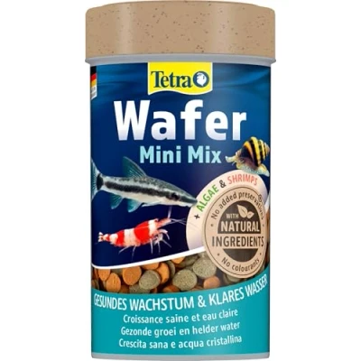 Imagen de Tetra Wafer Mix, Alimento para Todos los Peces de Suelo (p.e. bagres) y crustáceos un crecimiento sano una mayor resistencia, lata 1 L
