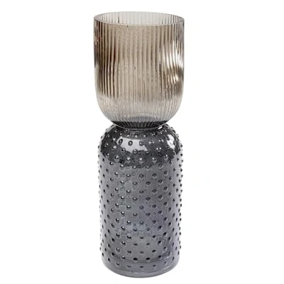 Imagen de Kare Marvelous Duo jarrón de diseño, marrón/Gris, Decorativo, Recipiente para Flores, Mesa, 38 cm