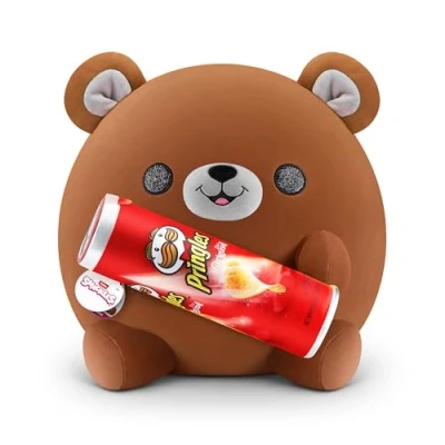 Imagen de Snackles Series 1 Wave 2 Bear (Pringles), Surprise Medium Plush, Ultra Soft 35 cm, Collectible Plush with Real Brands, (Pringles)