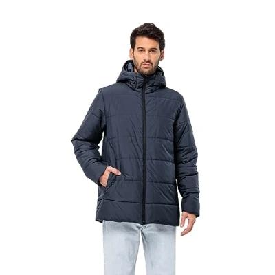 Imagen de Jack Wolfskin Deutzer Long Jkt M Chaqueta, Azul Oscuro, Hombres