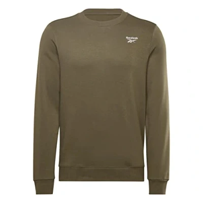 Imagen de Reebok Identity Fleece Crew Sudadera, Hombre, Army Green, S