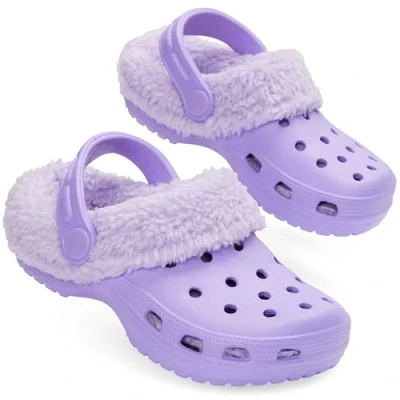Imagen de CityComfort Zuecos Invierno con Forro Sherpa para Niña Regalos Niños (Morado, 27 EU)