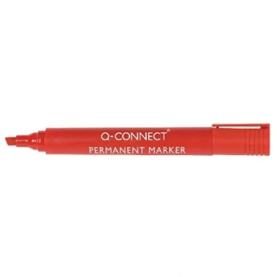 Imagen de Q Connect rotulador permanente rojo punta biselada [Pack de 10]