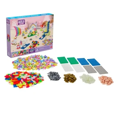 Imagen de Plus 9603812 Juguete de construcción Ingenioso para Aprender a Construir Super Pastel, 1200 Piezas, Color carbón, (52343)