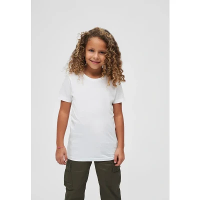 Imagen de Brandit Camiseta para niño, talla S 122, color blanco