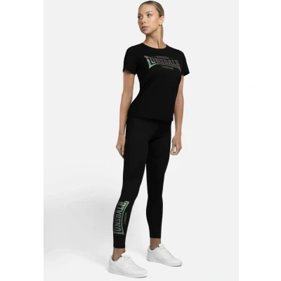 Imagen de Lonsdale Harray T Shrit, Black/Rainbow, M para Mujer
