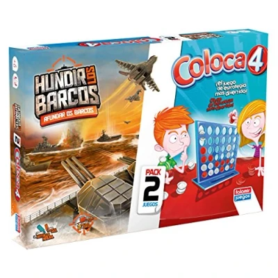 Imagen de Falomir Coloca 4 + Hundir Barcos (Pack de Juegos Mesa), multicolor (646389) , color/modelo surtido