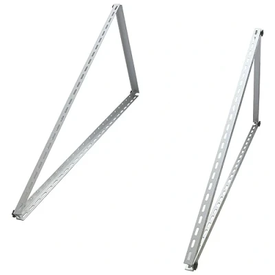 Imagen de Power Werk Soporte para panel solar de hasta 118 cm, techo plano, módulo PV ajustable 0 90 Set aluminio material montaje
