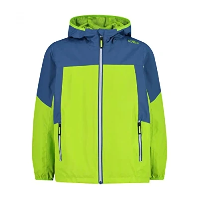 Imagen de CMP Chaqueta infantil ripstop con capucha fija, Verde lima, 110