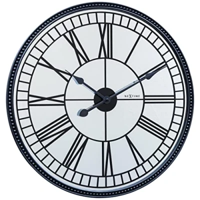 Imagen de NeXtime 3255 Cleopatra Mirror Reloj de Pared, Negro, 56 cm