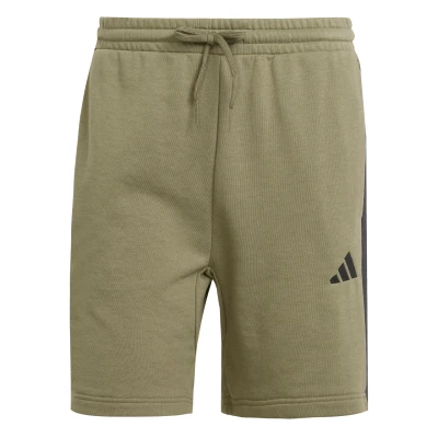 Imagen de adidas Hombre Essential Three Stripes French Terry Short, Olive strata/Black, XXL