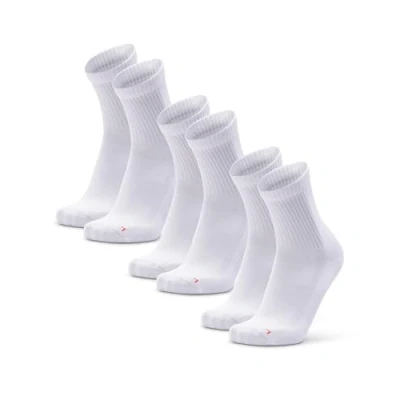 Imagen de DANISH ENDURANCE Calcetines Deportivos de Media Caña Running,Transpirables, Hombres y Mujeres, 3 o 5 pares, x Blanco sólido, 39 42