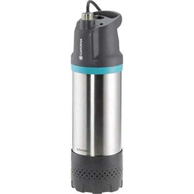 Imagen de Bomba sumergible a presión GARDENA 6100/5 inox automatic: automática, caudal 6100 l/h, filtro de suciedad, operación silenciosa, seguro marcha en seco integrado (1773 20)