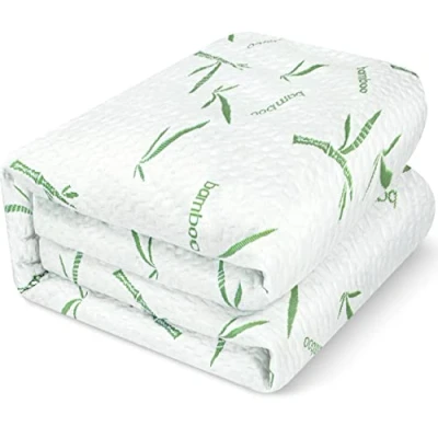 Imagen de Utopia Bedding Protector Colchón 200 x 30 cm Impermeable Viscosa de Bambú, Certificación Oeko Tex Funda Colchón, Cubre Transpirable, Elástico En Todo El Contorno