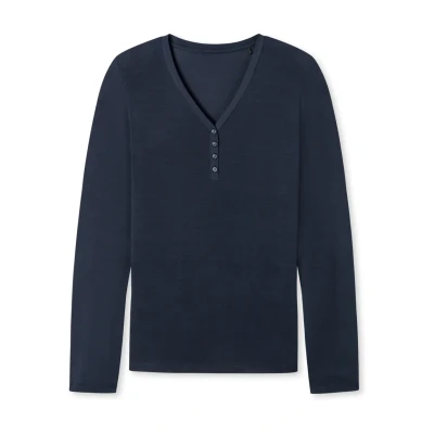 Imagen de Schiesser Camiseta de pijama, Mujer, Talla: 38, Blue