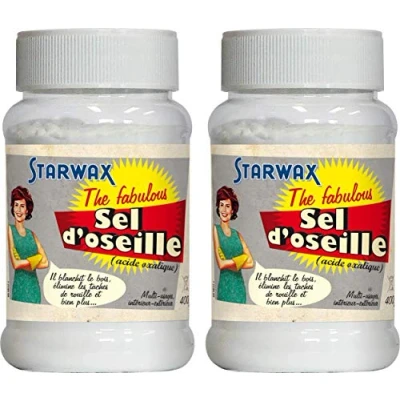 Imagen de STARWAX FABULOUS Sal de Osela 2 x 400 g Ideal para blanquear la madera y eliminar las manchas óxido