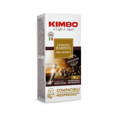 Imagen de Cápsulas de Café Kimbo Armonia 100%, Compatibles con Nespresso, 10 Paquetes (Total 100 Cápsulas)