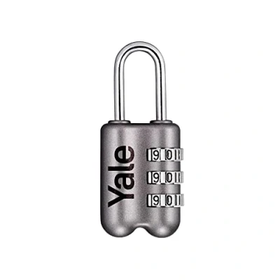 Imagen de Yale YP2/23/128/1G Candado de Viaje Combinado, Gris, 23 mm