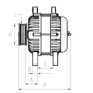 Imagen de HC Cargo F032116345 Alternador 14V 140A VOLKSWAGEN: Passat B6 Variant, Sedán, GOLF 6, AUDI: A3 Sportback, Hatchback, A1 Hatchback