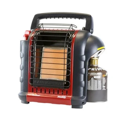 Imagen de Mr Heater Calefactor de Gas Portátil MH9BDF Calefacción con Bombona Calentador para Camping Espacios Hasta 26M2 Apto Cartuchos Propano 31 y Butano/Propano