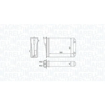 Imagen de MAGNETI MARELLI 350218463000 Radiador de Calefaccion