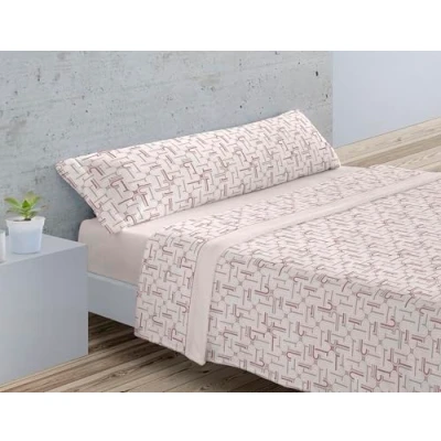 Imagen de Donegal Collections Juego de Sabanas 3 Piezas Cama 180 180x190 Ropa Incluye Sabana Bajera, Encimera y 2 Fundas Almohada Microfibra Extra Suave Amel Beige