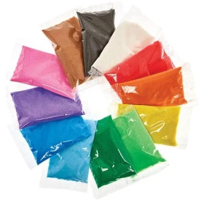 Imagen de Baker Ross Minibolsas de arena colores (Pack 12), variados AG211