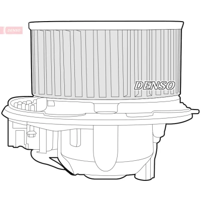 Imagen de DENSO DEA32003 Ventilador de Calefacción para vehíc. con volante a la izquierda sin resistencia VOLKSWAGEN: Golf 5, Caddy 3, Scirocco III