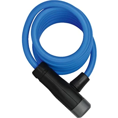 Imagen de ABUS Candado de cable en espiral Star 4508K/150 para bicicletas 8 mm grosor Nivel seguridad 2 Azul