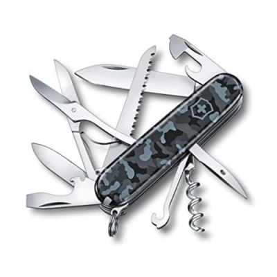 Imagen de Victorinox, Huntsman, Navaja Multiuso Suiza, Cuchillo bolsillo, Regalo, 15 Funciones, Hoja grande, Sacacorchos