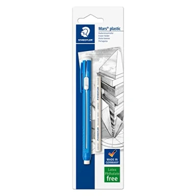 Imagen de STAEDTLER 528 50BKDA. Portagomas para papel y vegetal. Paquete con una unidad de goma recarga.