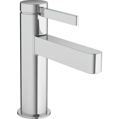 Imagen de hansgrohe Finoris Válvula de pie para agua fría con caño 100 mm, grifo ahorro agua, cromo