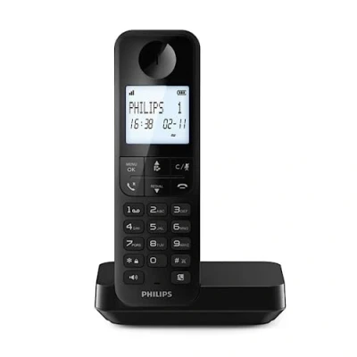 Imagen de ¡Oferta 29% ! Philips D2701b/12 Negro Telefono Sobremesa