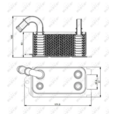 Imagen de NRF 31192 Radiador de Aceite FORD: S Max Mk1, FOCUS 3 Turnier, MONDEO 4 Stufenheck