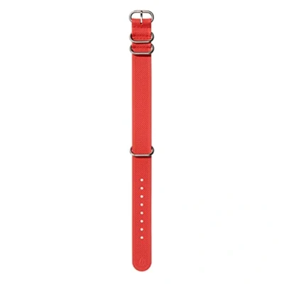 Imagen de Nixon FKM Rubber NATO Correa intercambiable para relojes con 20 mm de distancia silicona y caucho en color fuego hebilla herrajes acero inoxidable, BA005 3403 00, fuego, 20mm
