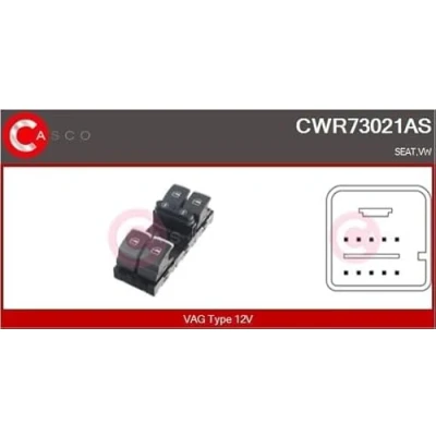 Imagen de CASCO CWR73021AS Interruptor, elevalunas lado del conductor VOLKSWAGEN: Touran I, Sharan II, Touareg SEAT: Alhambra II