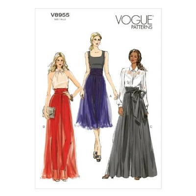Imagen de Vogue The MCCALL Pattern Company VGE 8955 A5 Patrones e Instrucciones para Hacer Vestidos (Tallas 34 a 42), Multicolor