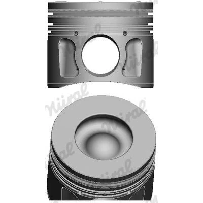 Imagen de NÜRAL 87 427707 30 Pistóns 86,5 con soporte segmento pistón, Biela trapecial FORD: Transit Mk6 Furgón, Bus, PEUGEOT: Boxer Bus