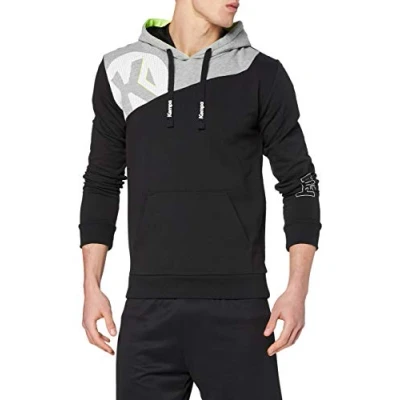 Imagen de Kempa Core 2.0 Sudadera, Hombre, Negro/Gris Oscuro Mezcla, XXL