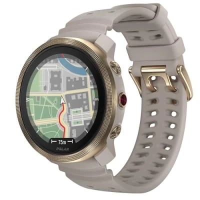 Imagen de Polar Vantage M3 Smartwatch Multideporte con Pantalla AMOLED, GPS de Doble frecuencia, navegación precisa Giro a y hasta 7 días autonomía, Greige Gold