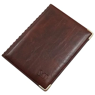 Imagen de Exclusiva Tarjetero para documento de Identidad y Tarjeta crédito 4 Compartimentos MJ Design Germany Made in UE diseños (Diseño 2 / Marrón)