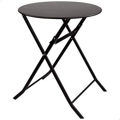Imagen de Mesa redonda plegable jardín metal Aktive, 61047