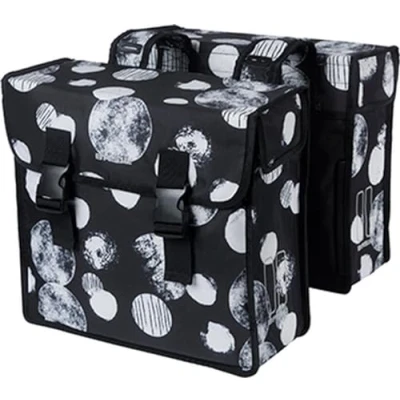 Imagen de Basil Mara XL Sphere Bolsa Doble para Bicicleta Negro/Gris 35L, Gris, Casual, Casual