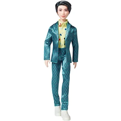 Imagen de Mattel BTS Muñeco RM, figura de colección, miembro banda coreana K pop ( GKC90)