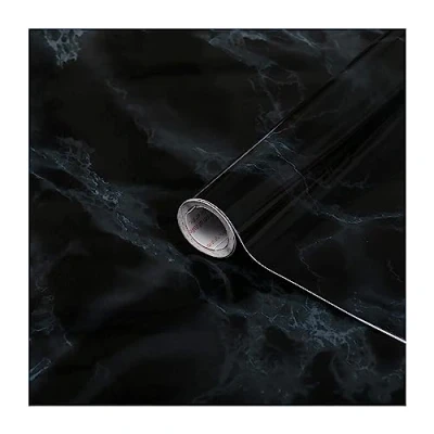 Imagen de d c fix vinilo adhesivo muebles Marmi negro mármol óptico autoadhesivo impermeable decorativo para cocina, armario, puerta, mesa papel pintado forrar rollo láminas 45 cm x 2 m