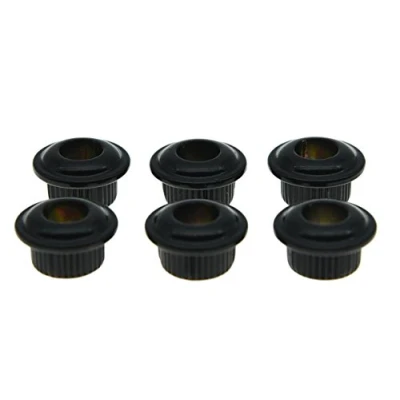 Imagen de Dopro Metal Black 10mm Guitar Tuners Conversion Bushings Adapter Ferrules for Vintage Tuning Keys (en inglés)